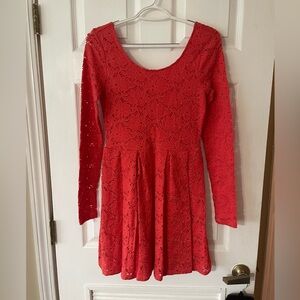 Free People Scarlet Lace Dress